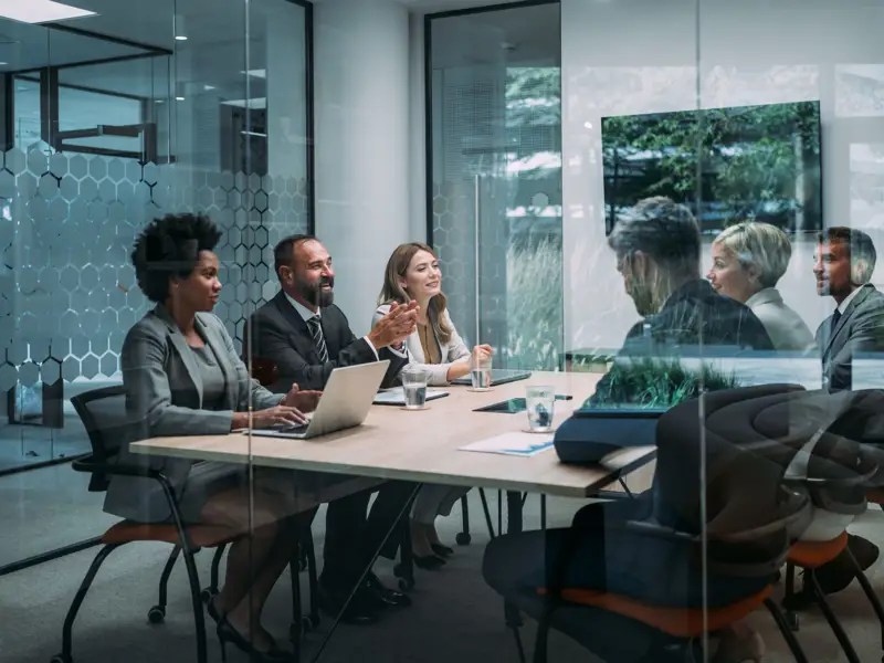 Business persons on meeting in the office.